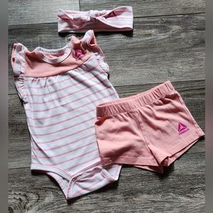 Reebox Baby Girl 3-Piece Summer Outfit